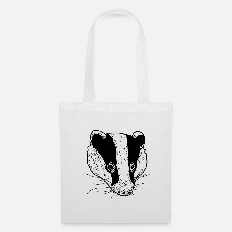Badger - Tote Bag - white