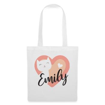 Emily Surname First Name Kitten - Tote Bag - white - Front