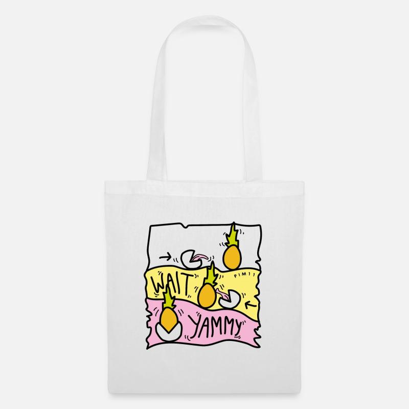 Ananas Yammy - Stoffbeutel - Weiß