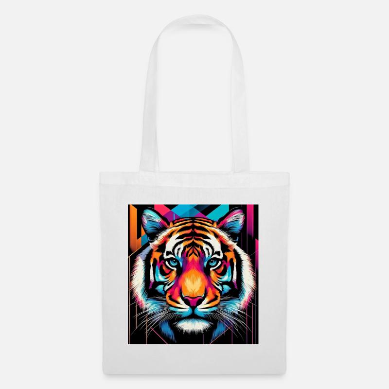Tiger - Stoffbeutel - Weiß