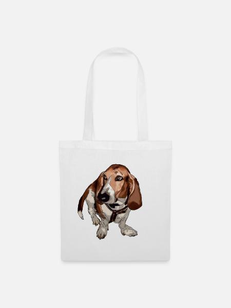 Basset - Stoffbeutel - Weiß