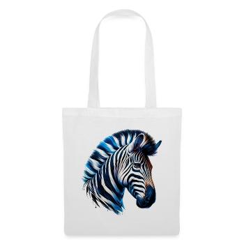 Zebra - Stoffbeutel - Weiß - Vorne
