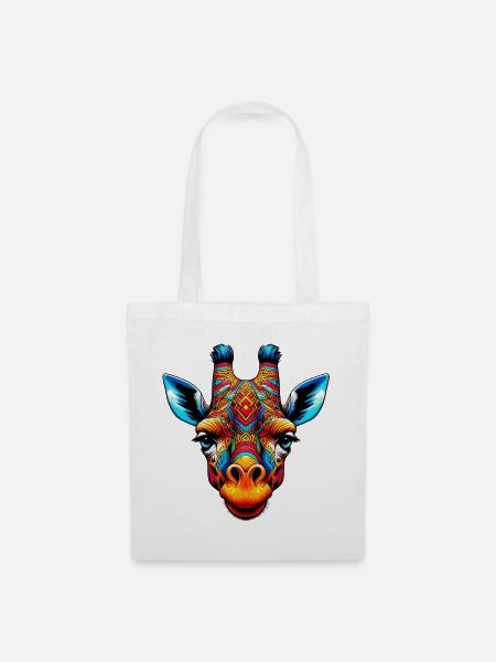 Giraffe - Stoffbeutel - Weiß