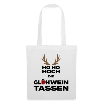 Hoch die Glühweintassen - Stoffbeutel - Weiß - Vorne