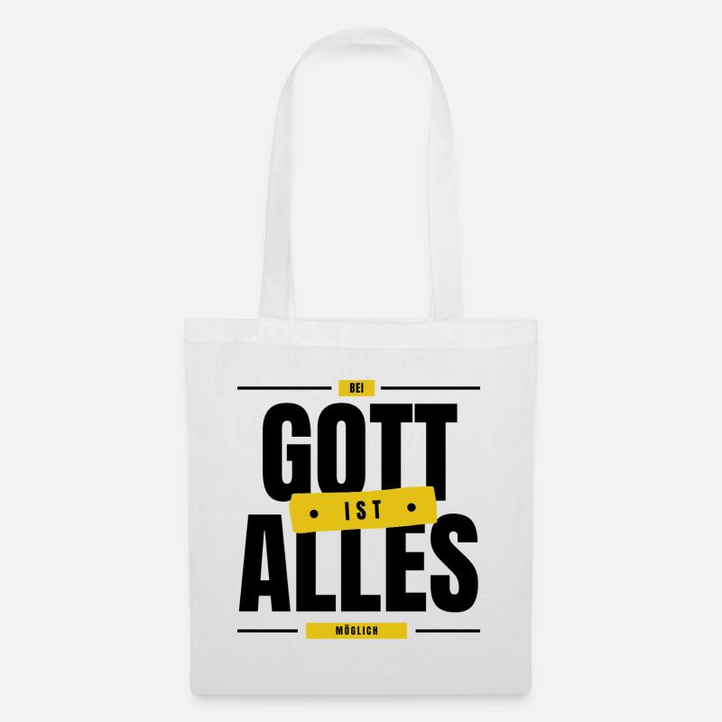 Bei Gott ist alles Möglich - Stoffbeutel - Weiß