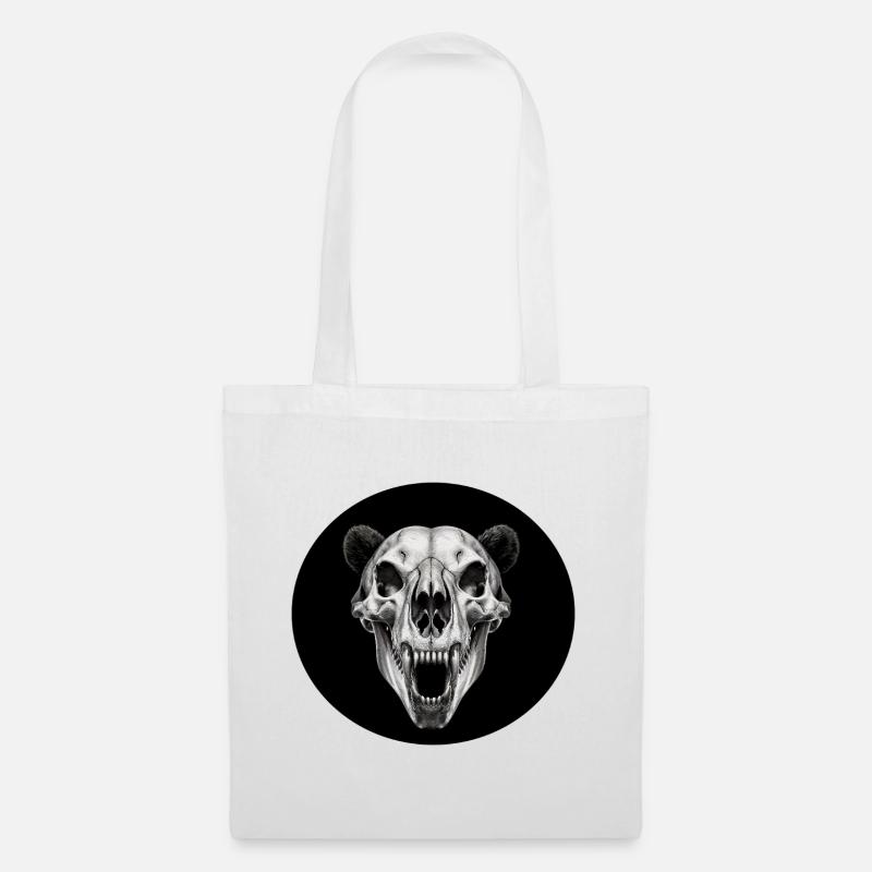 Skull - Tote Bag - white