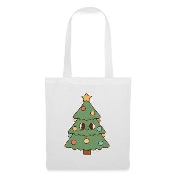 Weihnachtsbaum - Stoffbeutel - Weiß - Vorne