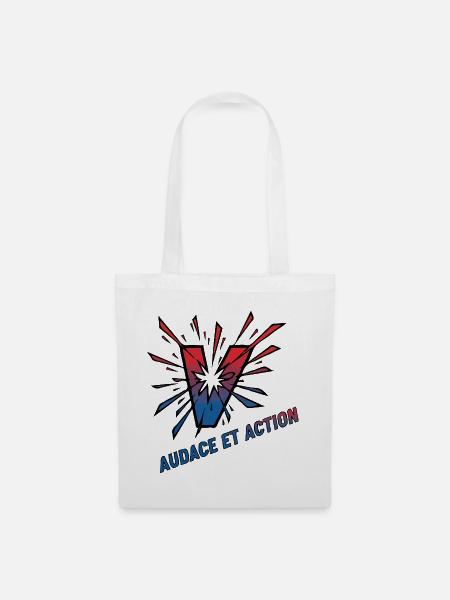 Audace et Action Vibes - Stoffbeutel - Weiß