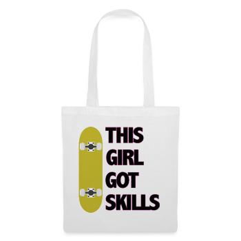 This Girl Got Skills - Tote Bag - white - Front