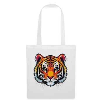 Cute tiger head - Tote Bag - white - Front