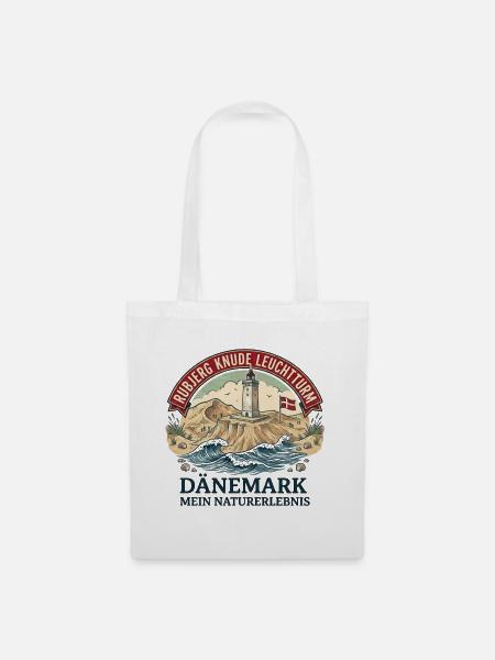 Rubjerg Knude Leuchtturm Dänemark - Stoffbeutel - Weiß