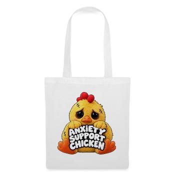 Angsthilfe Huhn Motiv - Stoffbeutel - Weiß - Vorne