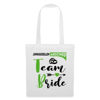 Junggesellenabschied Team Bride Hochzeit Ringe - Stoffbeutel - Weiß - Vorne