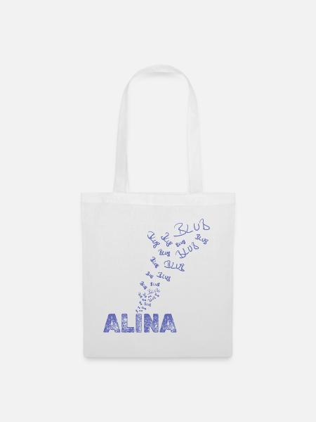 Geschenk für Alina - Stoffbeutel - Weiß