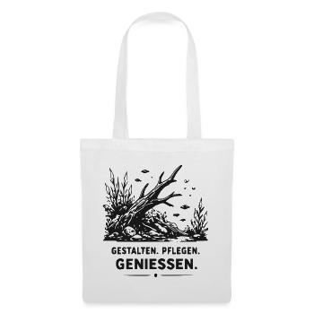 Unterwasser-Wald Fische - Stoffbeutel - Weiß - Vorne