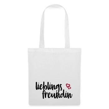 Lieblingsfreundin - Stoffbeutel - Weiß - Vorne
