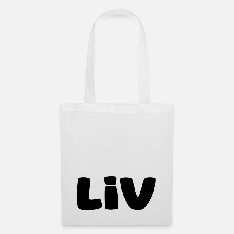 Name - Liv - Stoffbeutel - Weiß