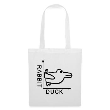 Rabbit Duck Hase Ende Graph - Stoffbeutel - Weiß - Vorne