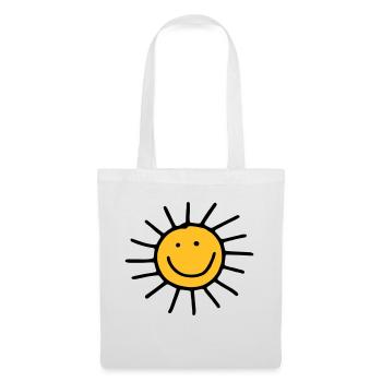 Sonne - Stoffbeutel - Weiß - Vorne