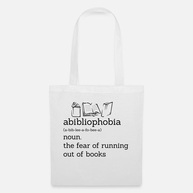 Abibliophobie - Stoffbeutel - Weiß