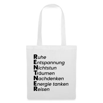 Rentner - Stoffbeutel - Weiß - Vorne