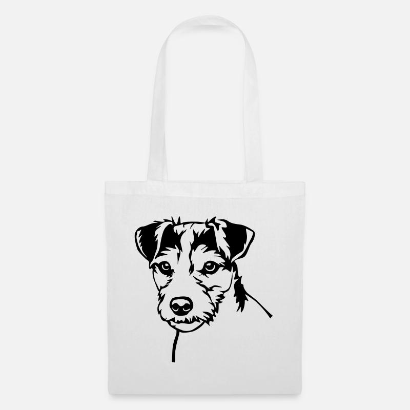 Parson Russell Terrier Kopf - Stoffbeutel - Weiß