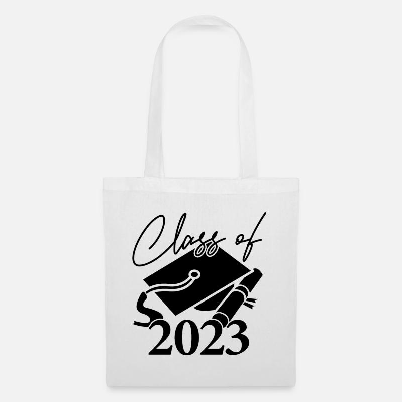 Klasse von 2023 Abschlussfeier Geschenk für ihn und sie - Stoffbeutel - Weiß