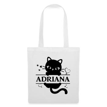 cat t-shirt Adriana t-shirt gift idea - Tote Bag - white - Front