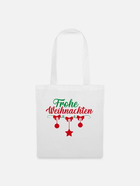 weihnachten - Stoffbeutel - Weiß