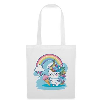 Rainbow unicorn for children - colorful and cheerful - Tote Bag - white - Front