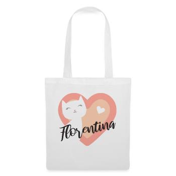 Florentina Nom Prénom Chaton - Sac en tissu - blanc - Devant