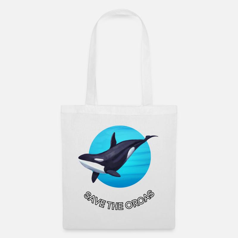 Orca Protection - Save the Orcas - Tote Bag - white