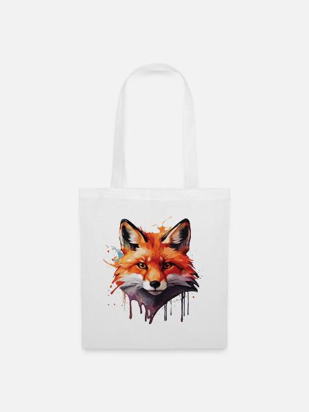 Niedlicher Fuchs - Stoffbeutel - Weiß