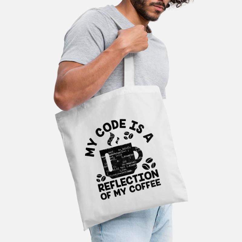 Kaffee-Codierung Programmierer Programmierer Entwickler Nerd Coff Stoffbeutel