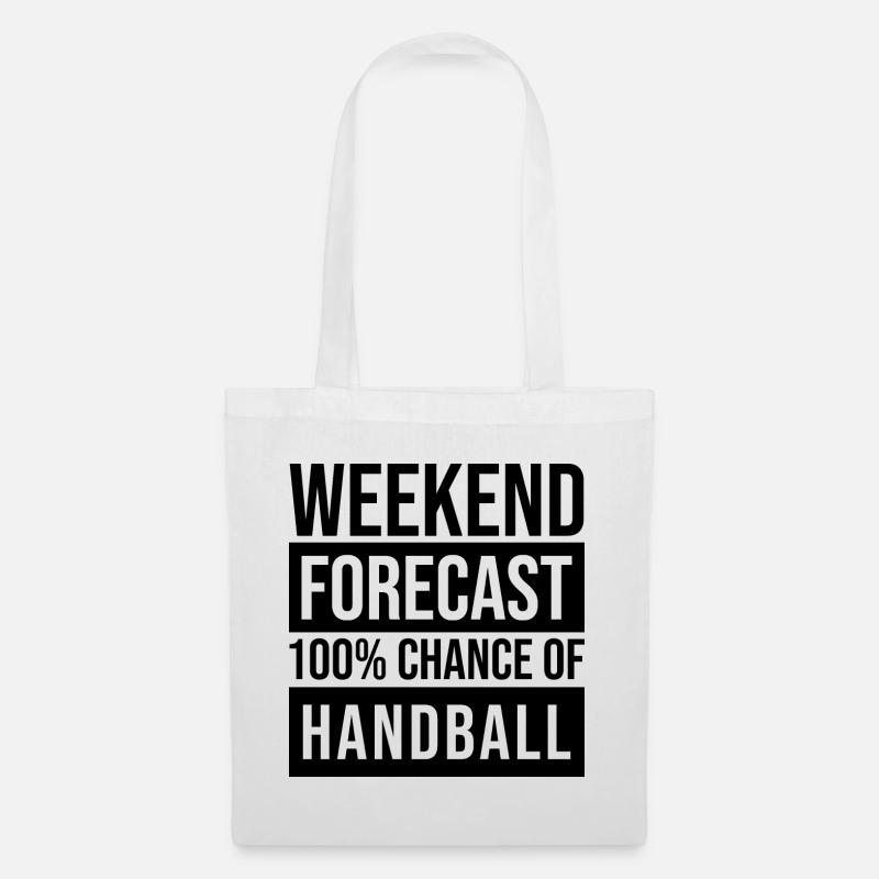 Handball - Stoffbeutel - Weiß