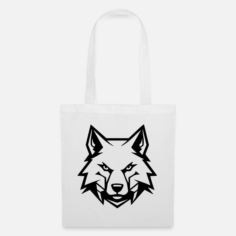 Böser Wolf - Stoffbeutel - Weiß