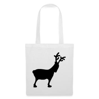 Rentier Xmas5 - Stoffbeutel - Weiß - Vorne