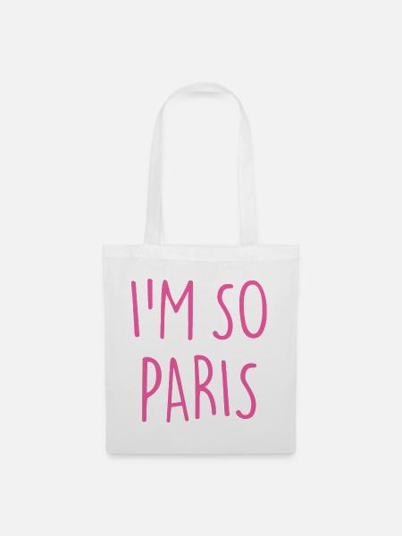 I'M SO PARIS - Stoffbeutel - Weiß