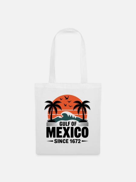 Gulf of Mexico Since 1672 Retro Beach Vibes - Stoffbeutel - Weiß