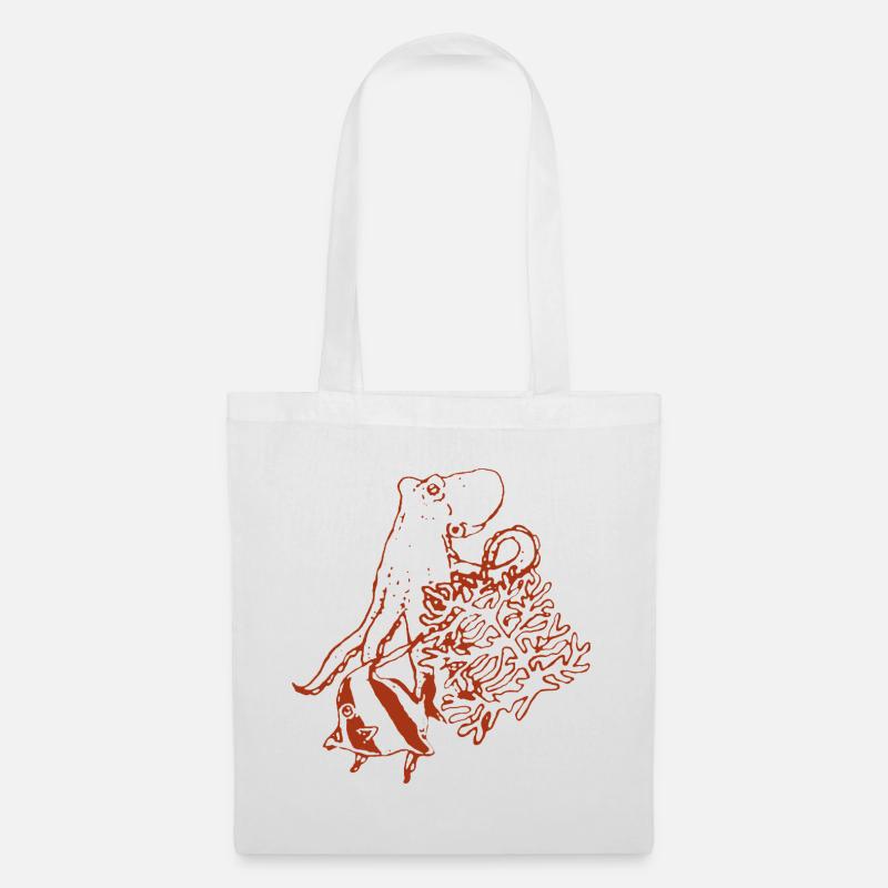 OCTOPUS - Tote Bag - white