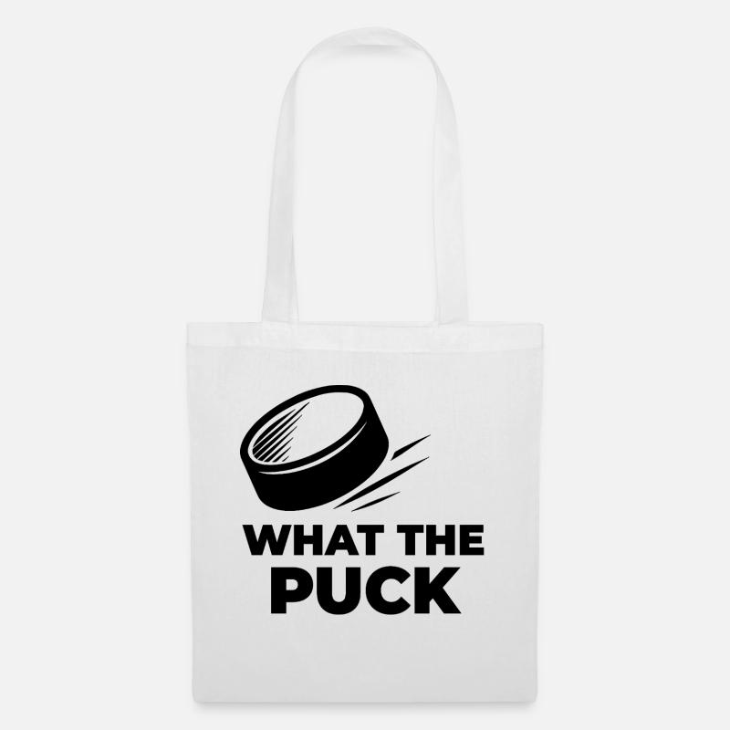 WHAT THE PUCK - Stoffbeutel - Weiß