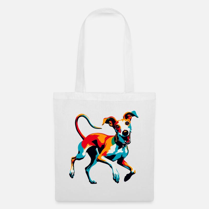 Silly Galgo Nr6 - Stoffbeutel - Weiß