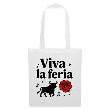 Motif Vive La Féria Taureau Banda Sud-Ouest - Sac en tissu - blanc - Devant