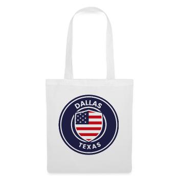 Emblème du Texas de Dallas - Sac en tissu - blanc - Devant