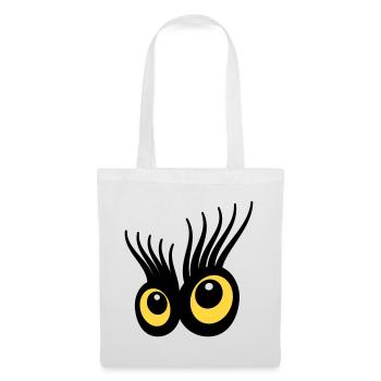 Yeux - Sac en tissu - blanc - Devant