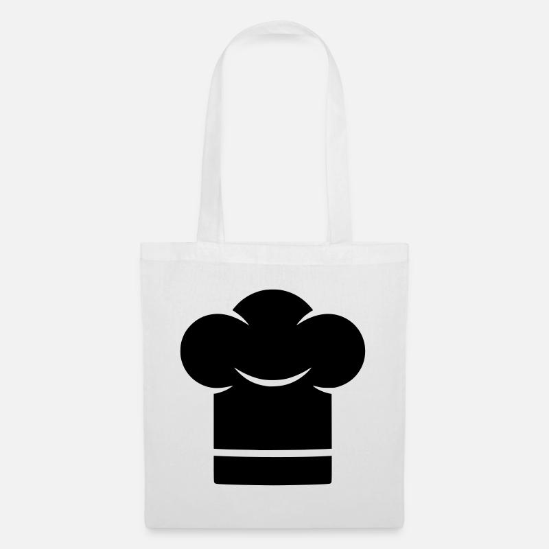 Chapeau de chef Silhouette du chapeau de chef - Sac en tissu - blanc