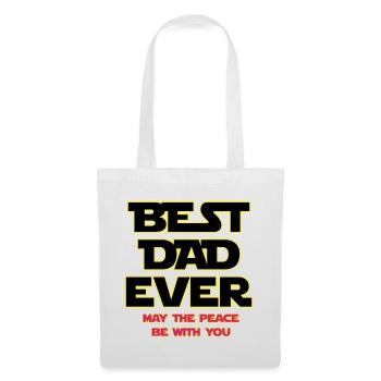 Best Dad Ever Neon Outline - Tote Bag - white - Front