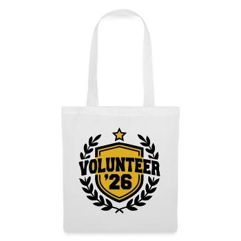 Volunteer 26 Wappen Logo - Stoffbeutel - Weiß - Vorne