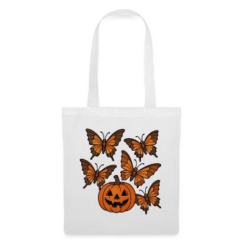 Halloween Pumpkin with Butterflies - Tote Bag - white - Front