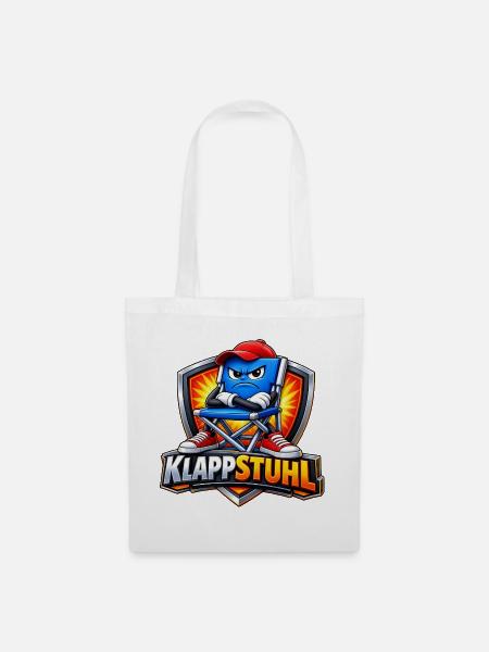 Klapstuhl Kämpfer Logo - Stoffbeutel - Weiß